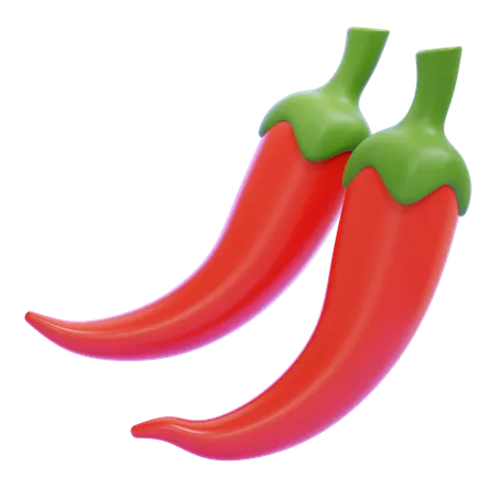 Chili Pepper  3D Icon