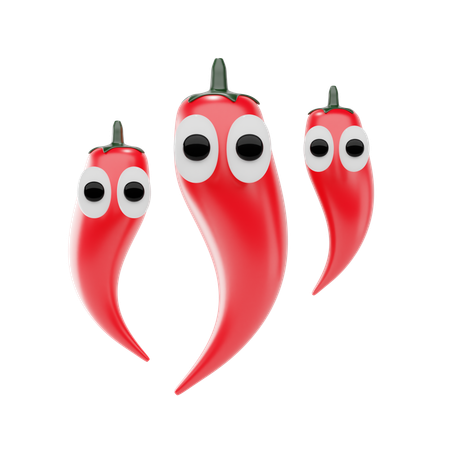 Chili Pepper  3D Icon