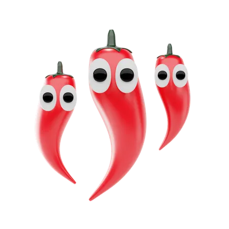 Chili Pepper  3D Icon