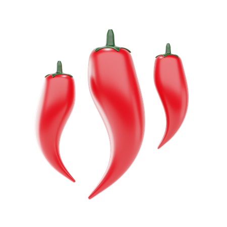 Chili Pepper  3D Icon