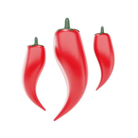 Chili Pepper  3D Icon