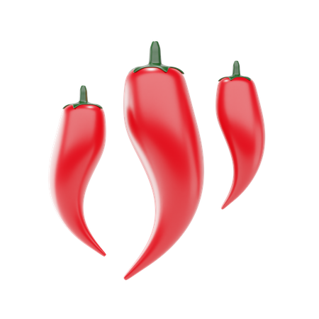 Chili Pepper  3D Icon