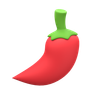 chili pepper 3d illustration