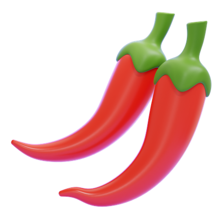 Chili-Pfeffer  3D Icon