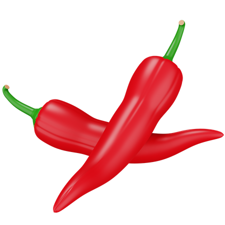 Chili rot  3D Icon