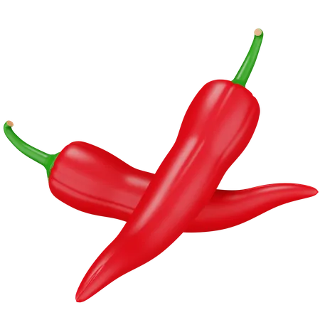 Chili rot  3D Icon