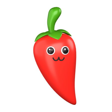 Sourire au piment  3D Icon