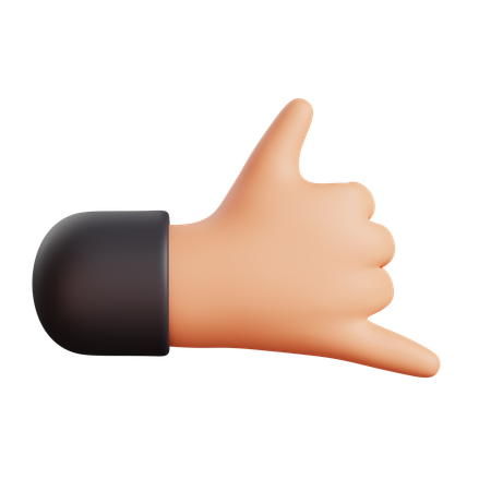 Chill Hand Gesture  3D Icon