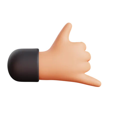 Chill Hand Gesture  3D Icon