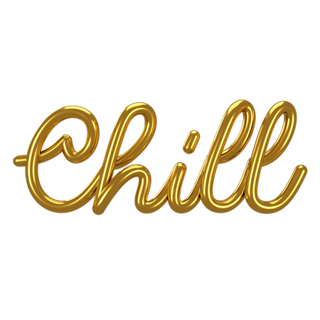 Chill Letter  3D Icon
