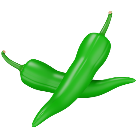 Chilli Green  3D Icon