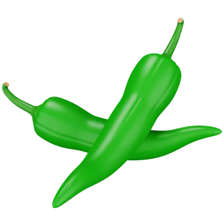 Chilli Green  3D Icon