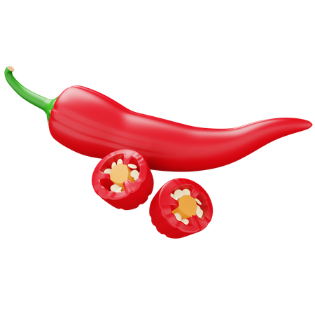 Chilli Red  3D Icon