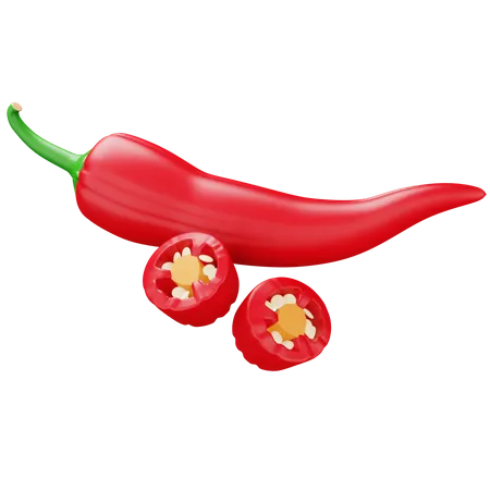 Chilli Red  3D Icon