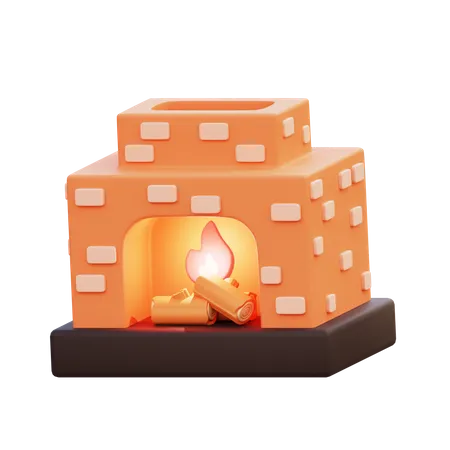 Chimenea  3D Icon