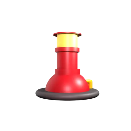 Chimenea de fábrica  3D Icon