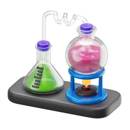 Recherche en chimie  3D Icon