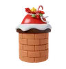 Chimney With Santa Hat