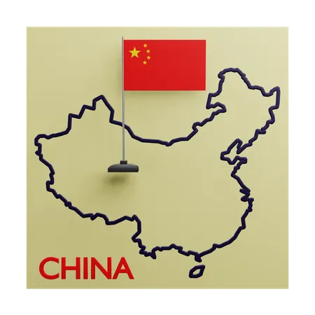 China Map  3D Icon