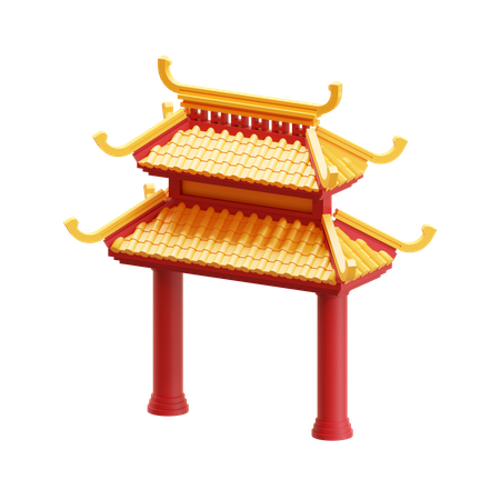 Chinatown Gate  3D Icon