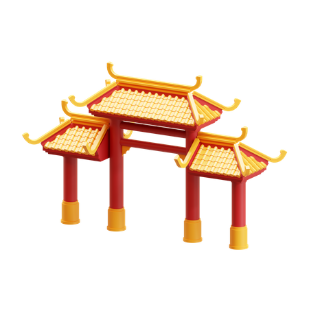 Chinatown Gate  3D Icon