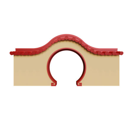 Chinatown Gate  3D Icon