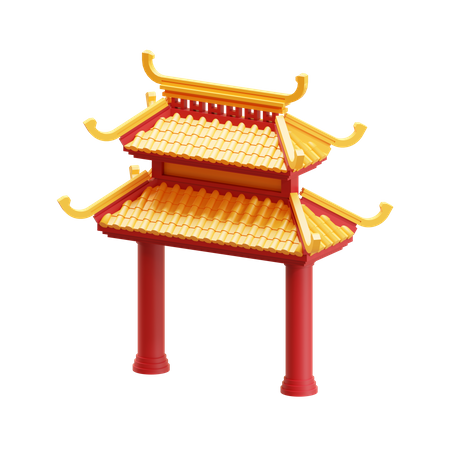 Chinatown Gate  3D Icon
