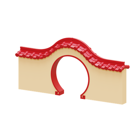 Chinatown Gate  3D Icon