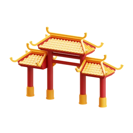 Chinatown Gate 3D Icon