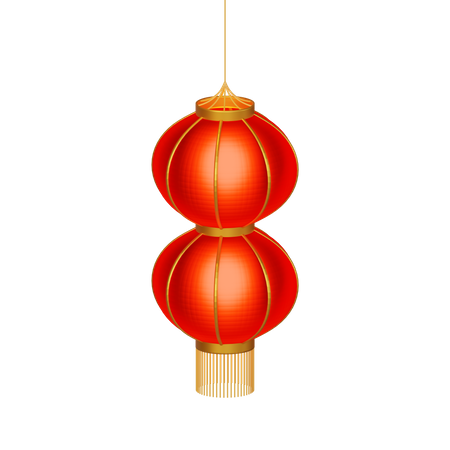 Lanterne du quartier chinois  3D Icon