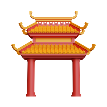 Chinatown-Tor  3D Icon