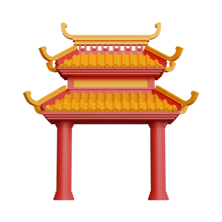 Chinatown-Tor  3D Icon