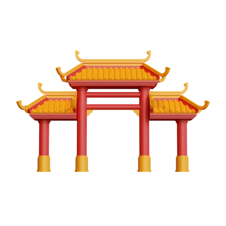 Chinatown-Tor  3D Icon