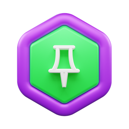 Alfiler  3D Icon