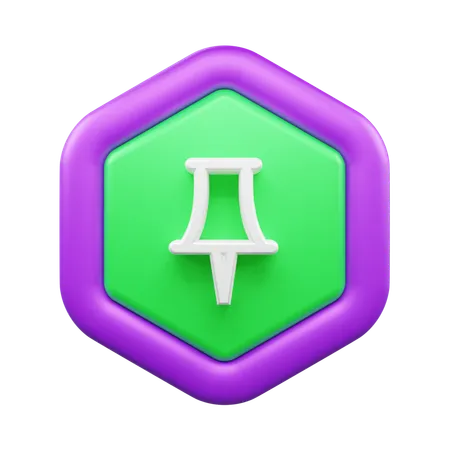 Alfiler  3D Icon