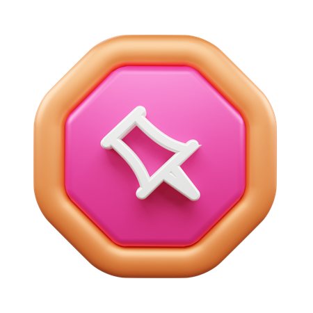 Alfiler  3D Icon