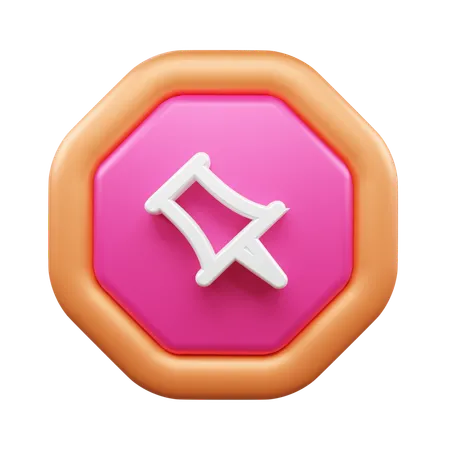 Alfiler  3D Icon