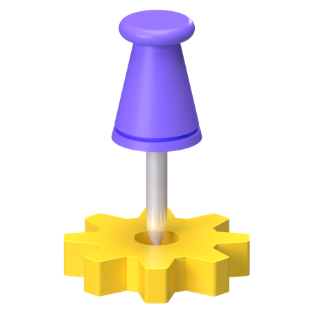 Alfiler  3D Icon