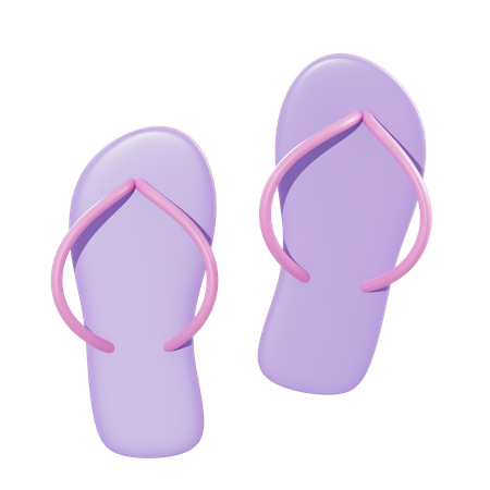 Chinelo de dedo  3D Icon