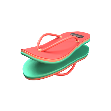 Chinelo de melancia  3D Icon