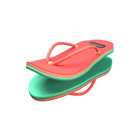 Chinelo de melancia  3D Icon