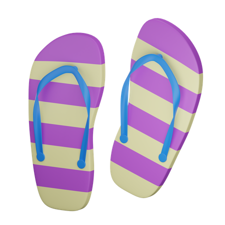Sandálias de dedo  3D Illustration