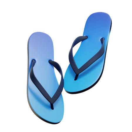 Sandálias de dedo  3D Illustration