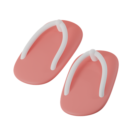 Sandálias de dedo  3D Icon