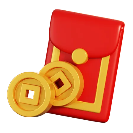 Angpao chinês  3D Icon