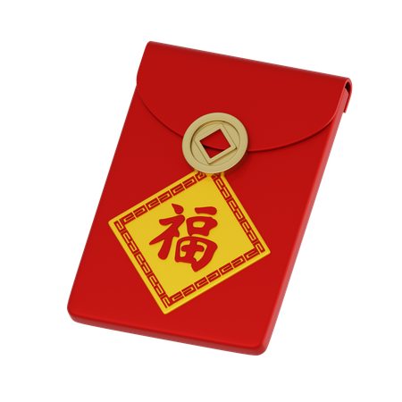 Angpao chinês  3D Icon