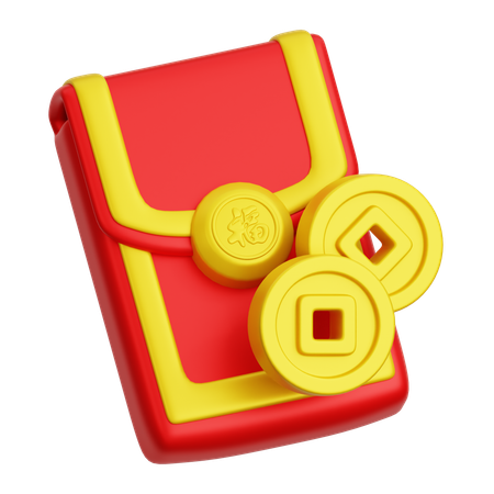 Angpao chinês  3D Icon