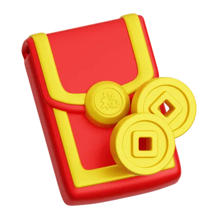 Angpao chinês  3D Icon