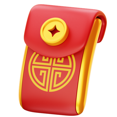 Angpau chinês  3D Icon