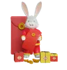 Chines Bunny Celebration New Year With Rabbit And Gift Box